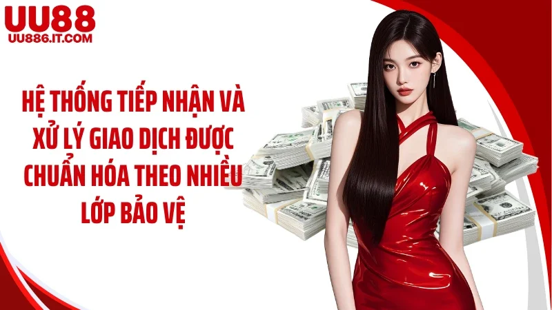 Hệ thống tiếp nhận và xử lý giao dịch được chuẩn hóa theo nhiều lớp bảo vệ