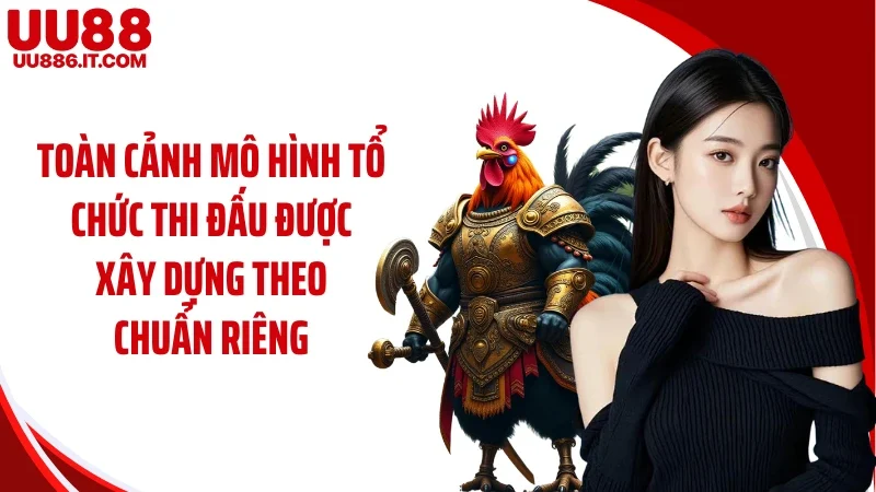 Toàn cảnh mô hình tổ chức thi đấu được xây dựng theo chuẩn riêng